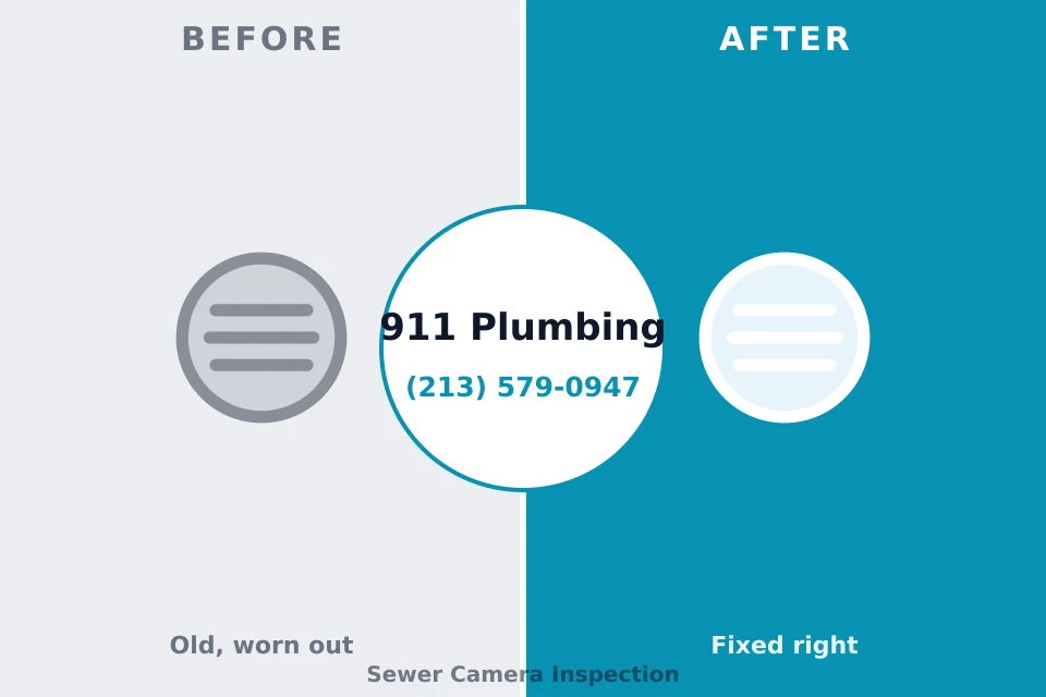 Before and after: plumbing repair Union Hall, VA